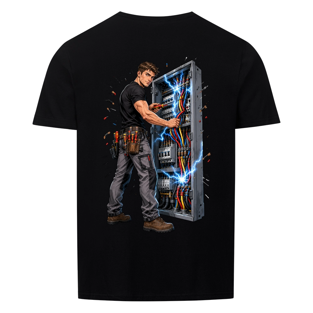 Elektriker Manga Shirt – Zunft Streetwear Herren