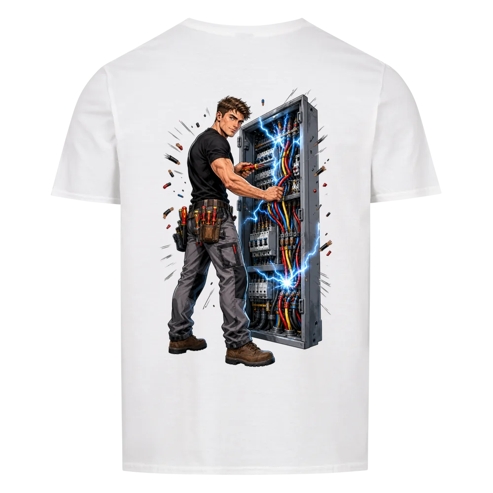 Elektriker Manga Shirt – Zunft Streetwear Herren