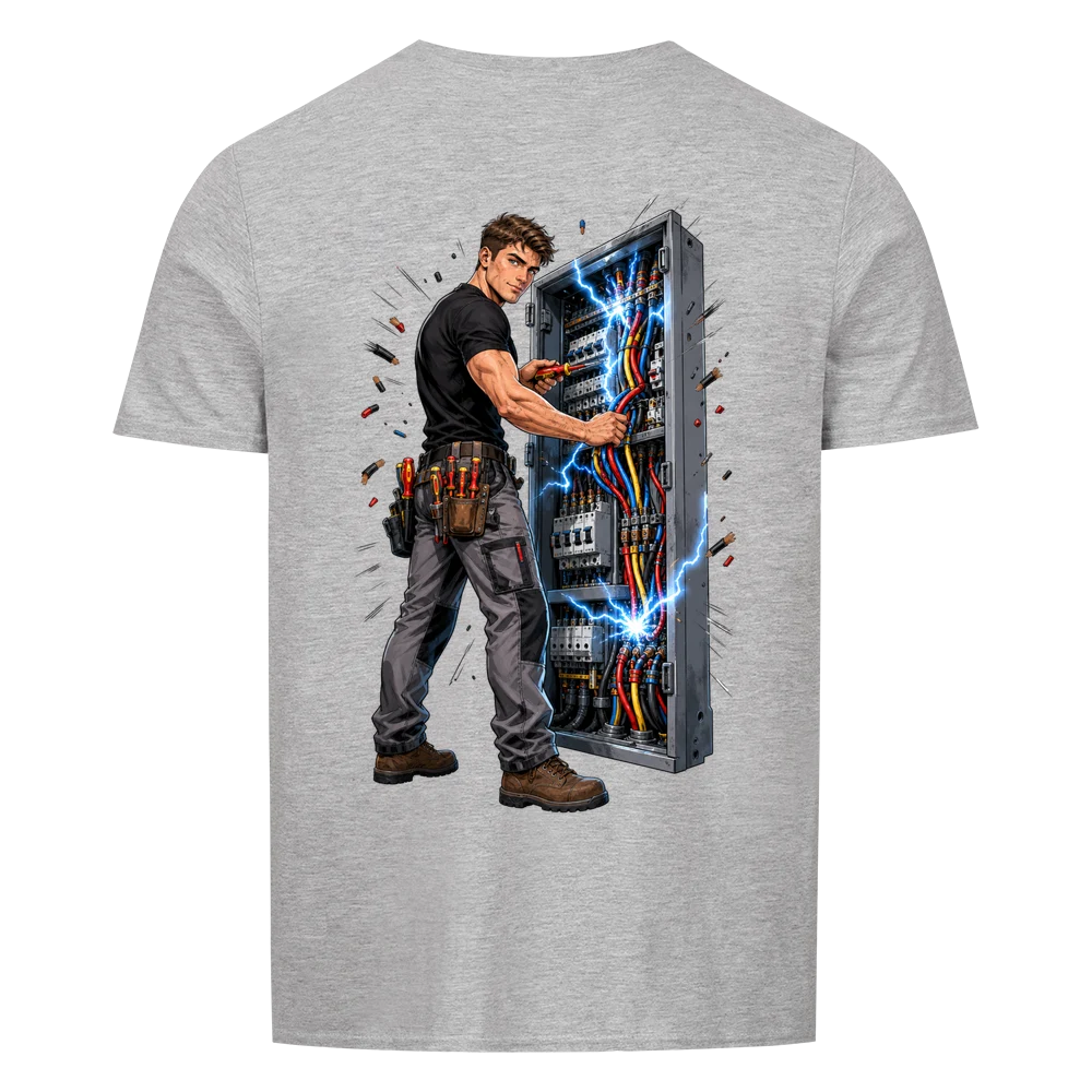 Elektriker Manga Shirt – Zunft Streetwear Herren