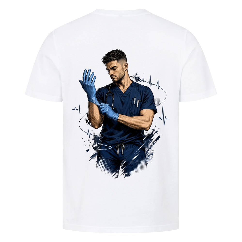Pflege T-Shirt Herren – Einsatz mit Herz #NUTZNIESSER