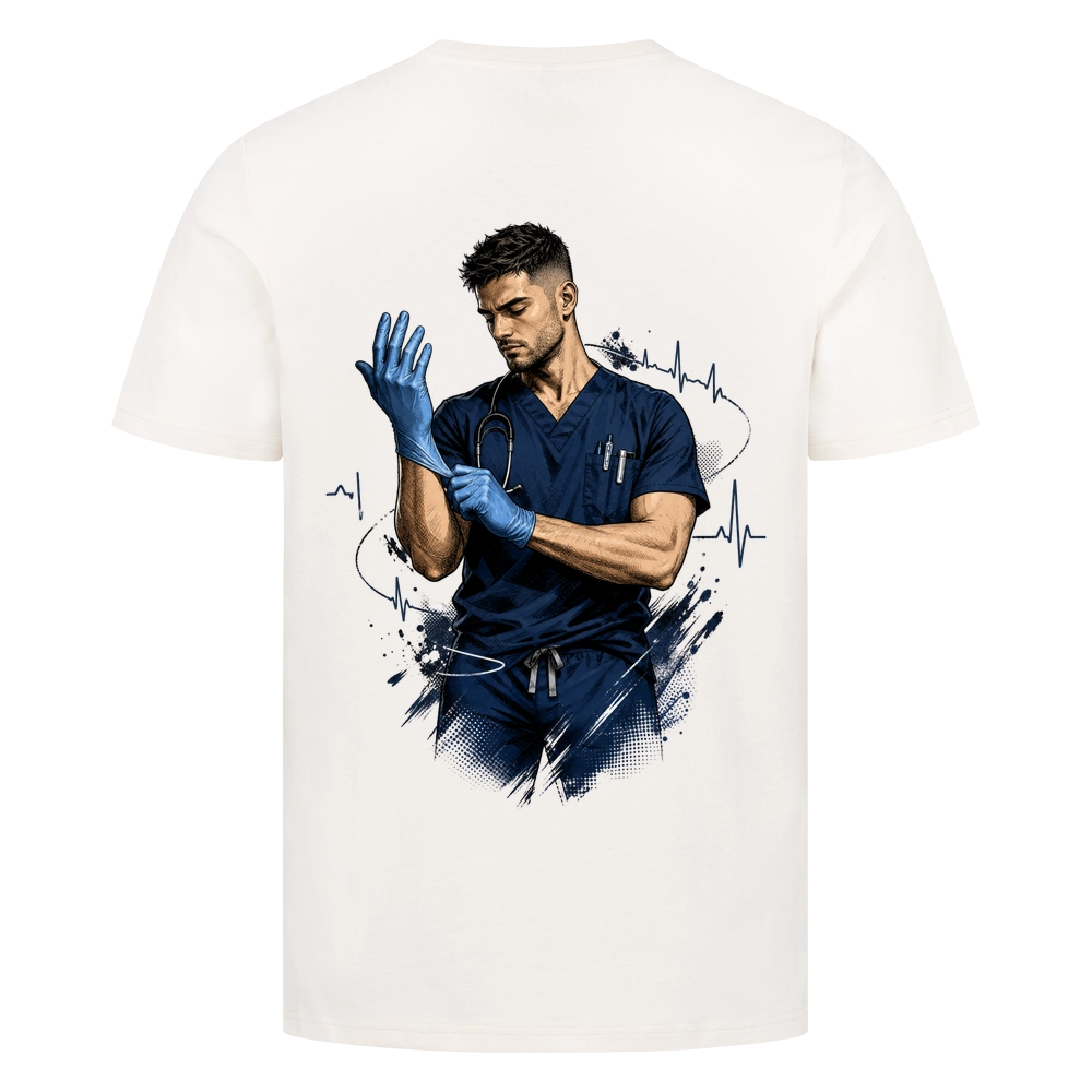 Pflege T-Shirt Herren – Einsatz mit Herz #NUTZNIESSER