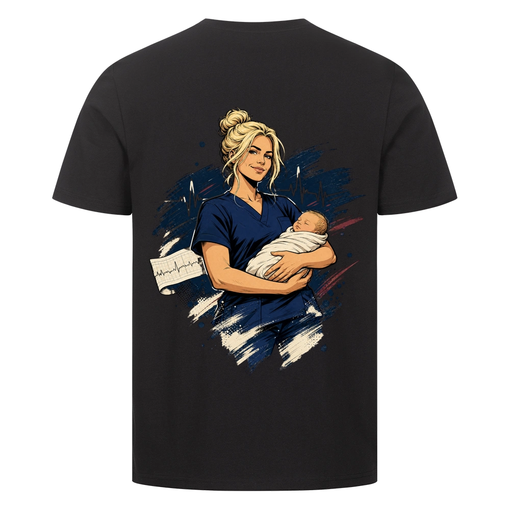 #NUTZNIESSER Hebamme T-Shirt – Mit Herz fürs neue Leben