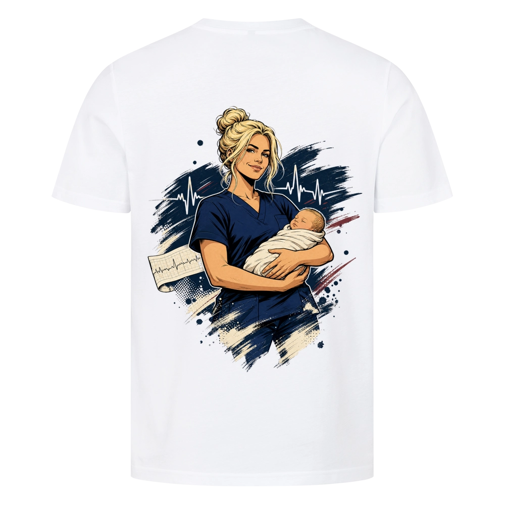 #NUTZNIESSER Hebamme T-Shirt – Mit Herz fürs neue Leben