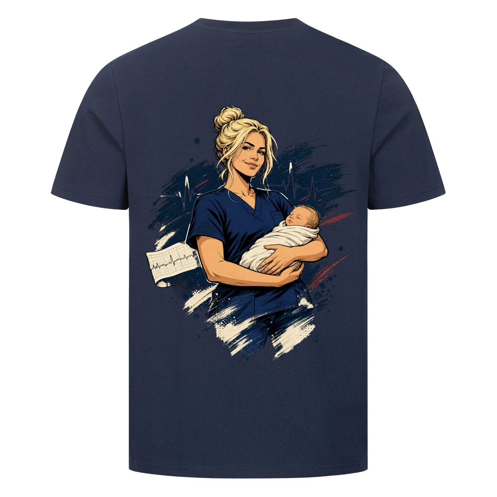 #NUTZNIESSER Hebamme T-Shirt – Mit Herz fürs neue Leben