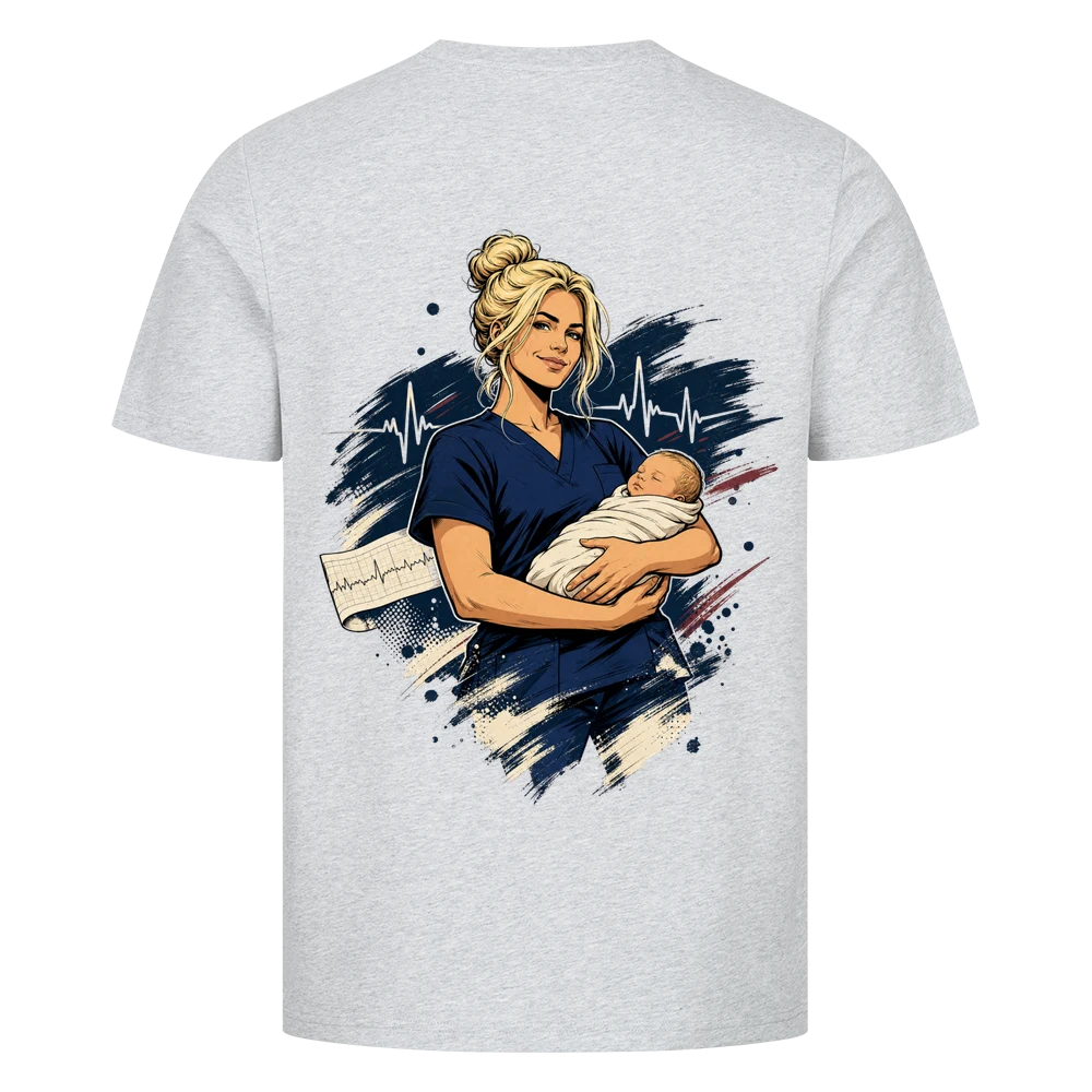 #NUTZNIESSER Hebamme T-Shirt – Mit Herz fürs neue Leben