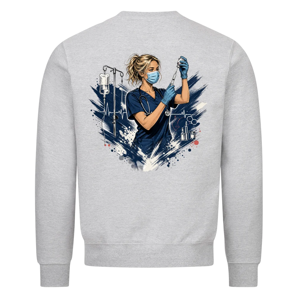 Pflege Sweatshirt Damen – Einsatz mit Herz | ZunftStyle