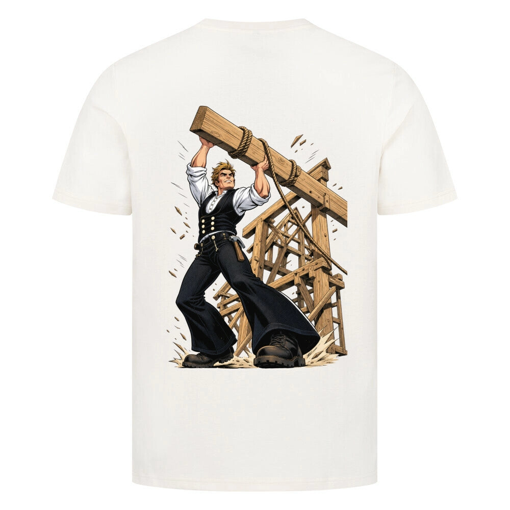 Zimmermann Shirt Comic Style – Handwerker T-Shirt mit Zunftzeichen