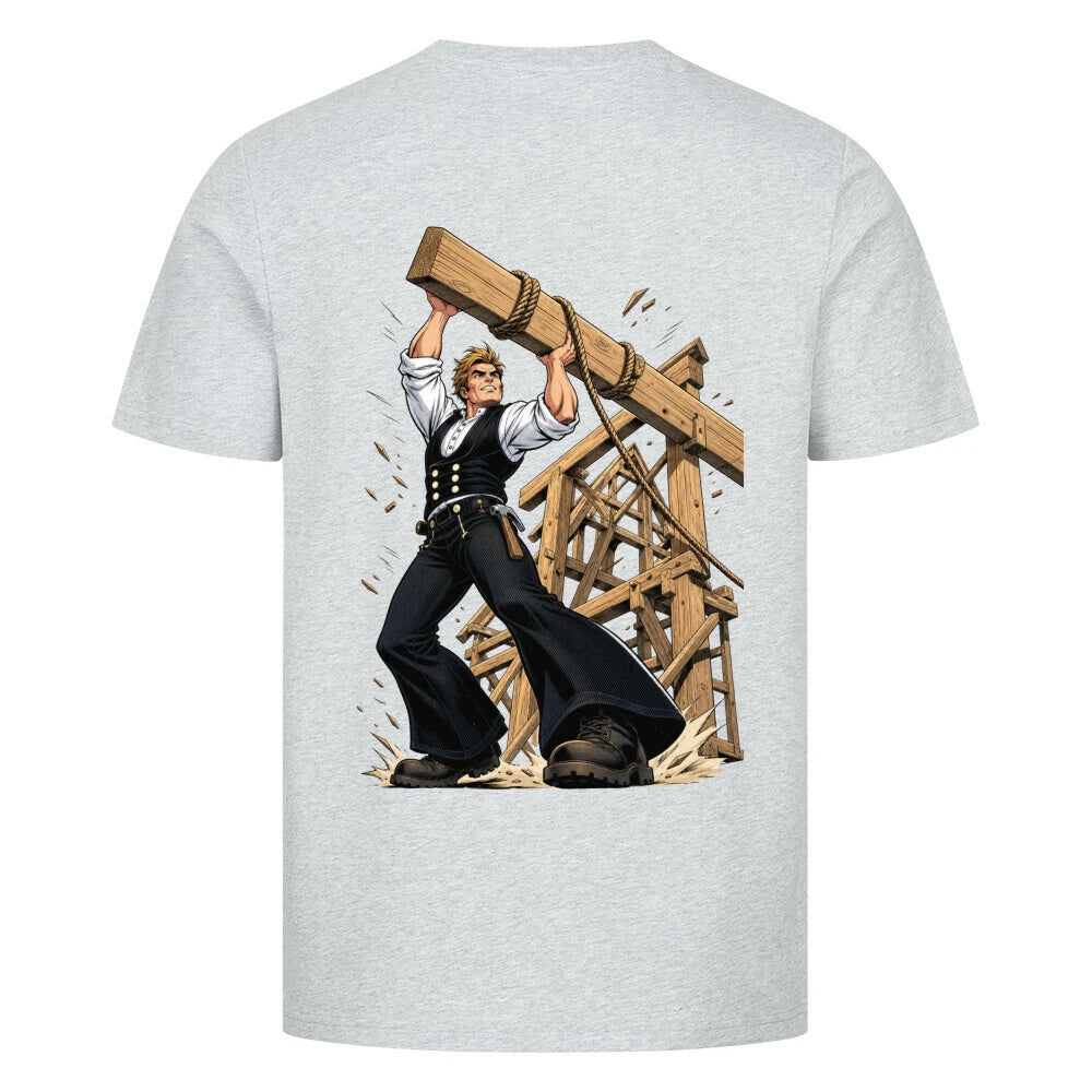 Zimmermann Shirt Comic Style – Handwerker T-Shirt mit Zunftzeichen