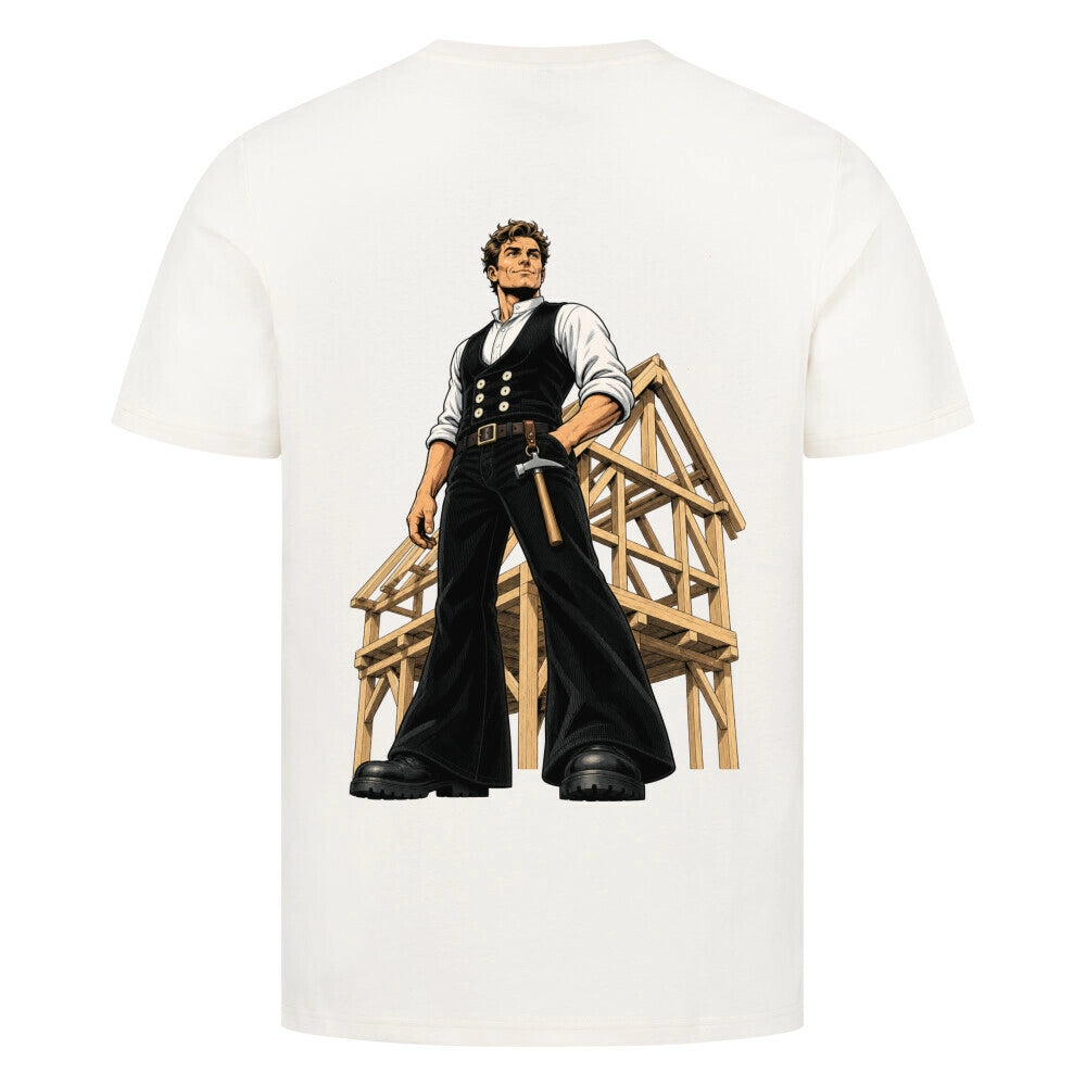 Zimmermann Shirt Comic Style – Handwerker T-Shirt mit Zunftzeichen