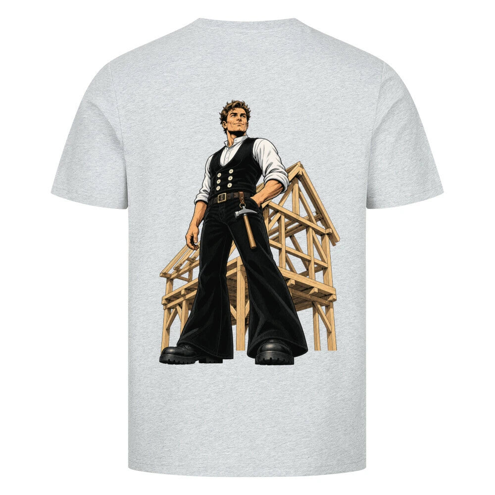 Zimmermann Shirt Comic Style – Handwerker T-Shirt mit Zunftzeichen