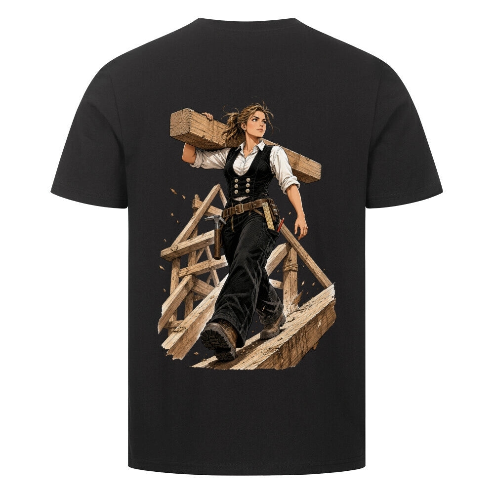 ZunftStyle Zimmerin Shirt – Comic Handwerker Motiv