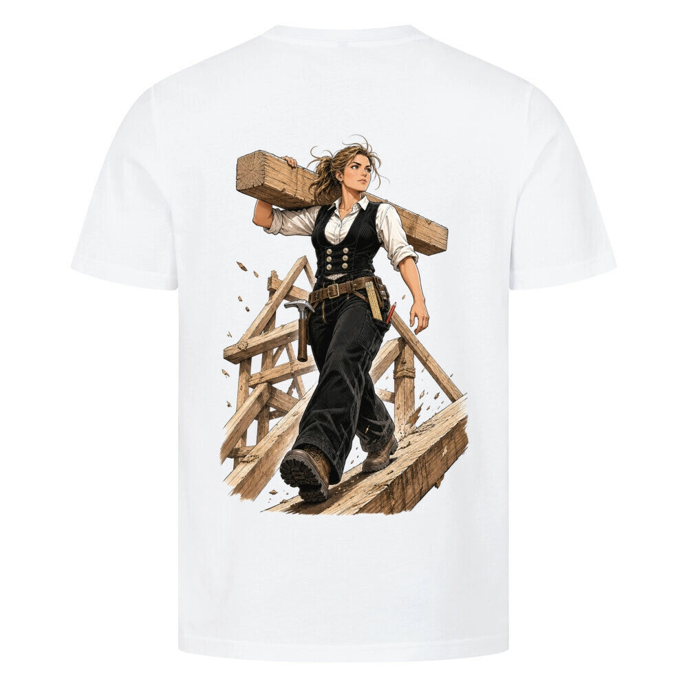 ZunftStyle Zimmerin Shirt – Comic Handwerker Motiv