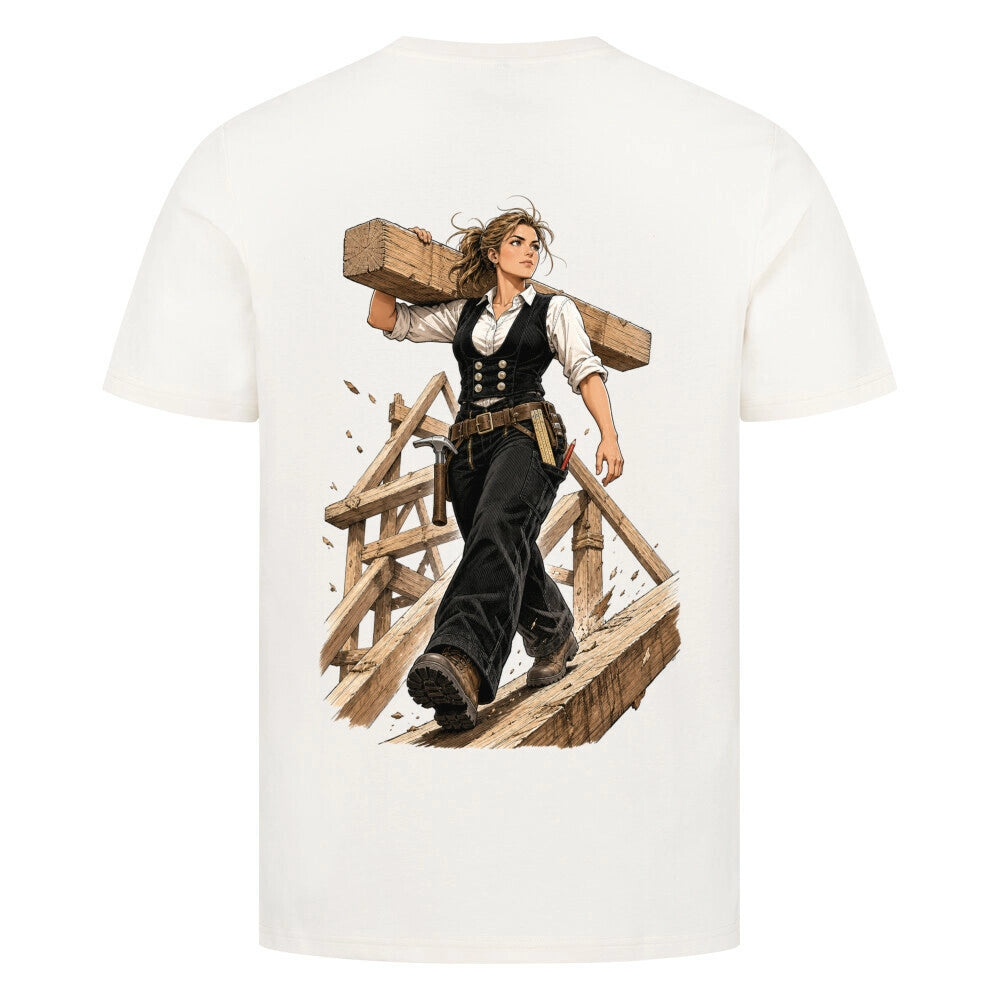 ZunftStyle Zimmerin Shirt – Comic Handwerker Motiv