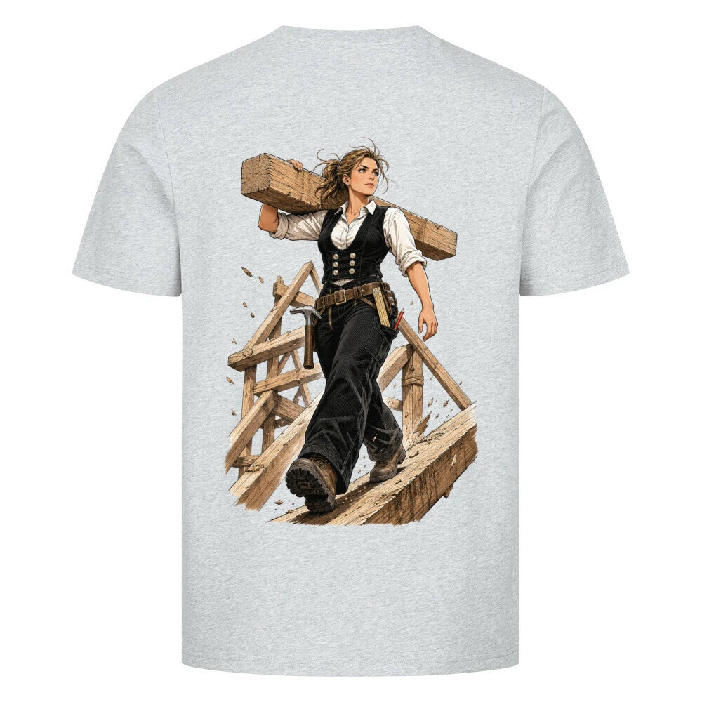 ZunftStyle Zimmerin Shirt – Comic Handwerker Motiv