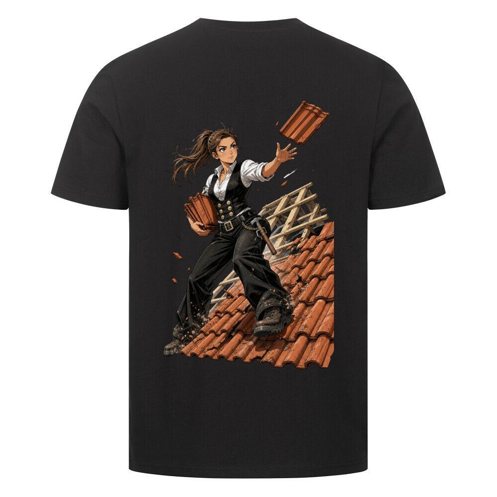 ZunftStyle Dachdecker Shirt – Manga Handwerker Motiv