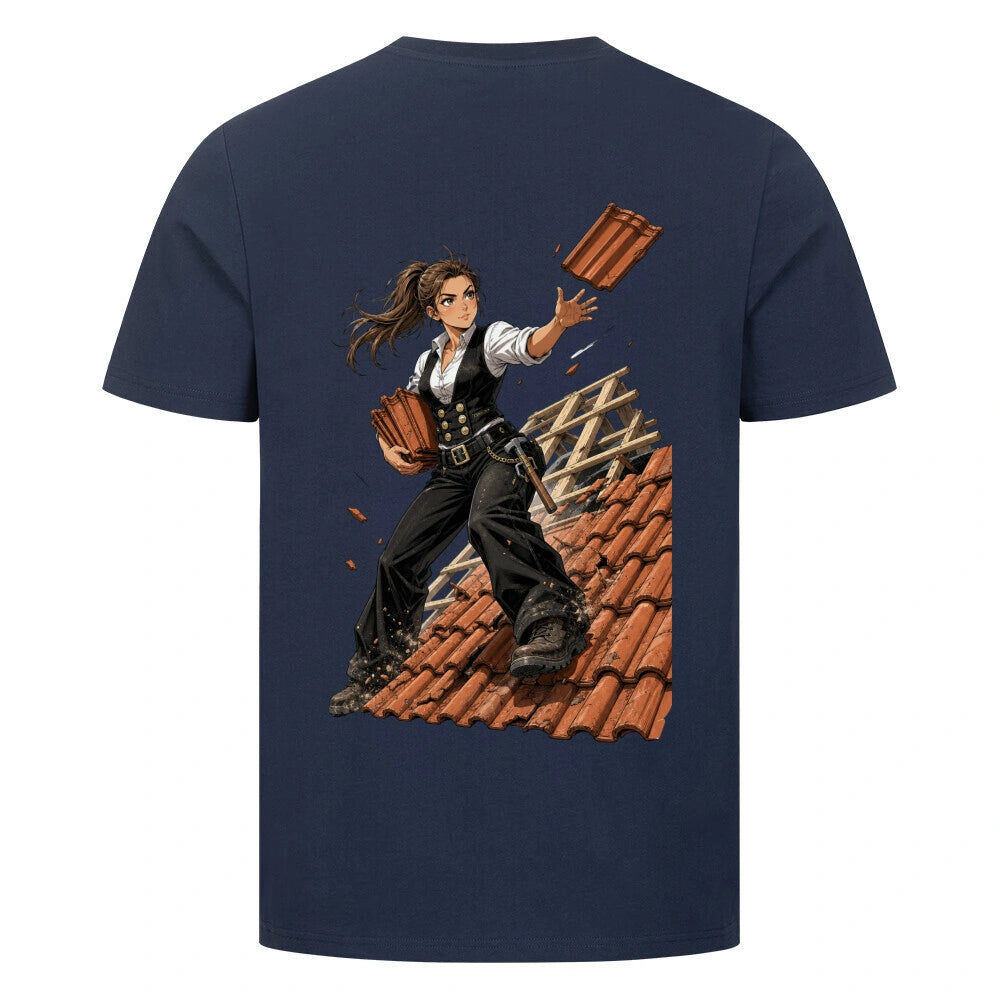 ZunftStyle Dachdecker Shirt – Manga Handwerker Motiv