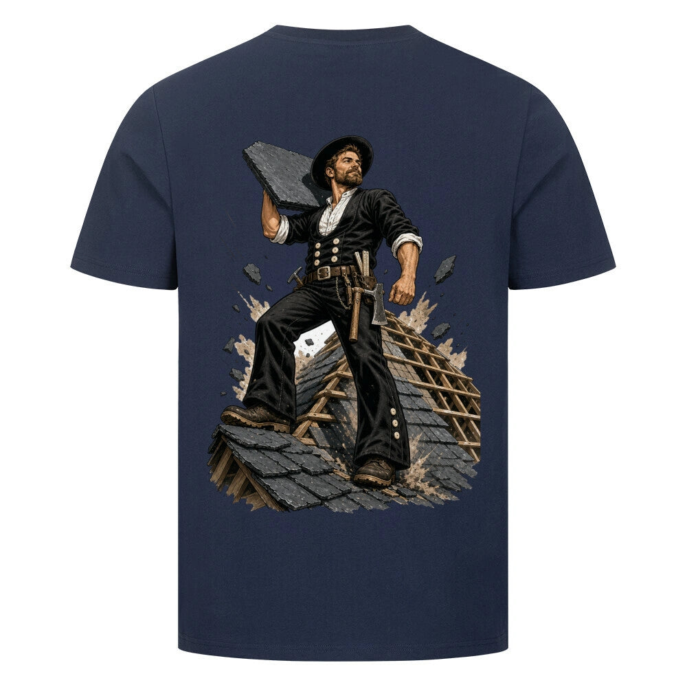 Dachdecker Premium T-Shirt – Tradition auf dem Dach | HigherBlanks 180 GSM