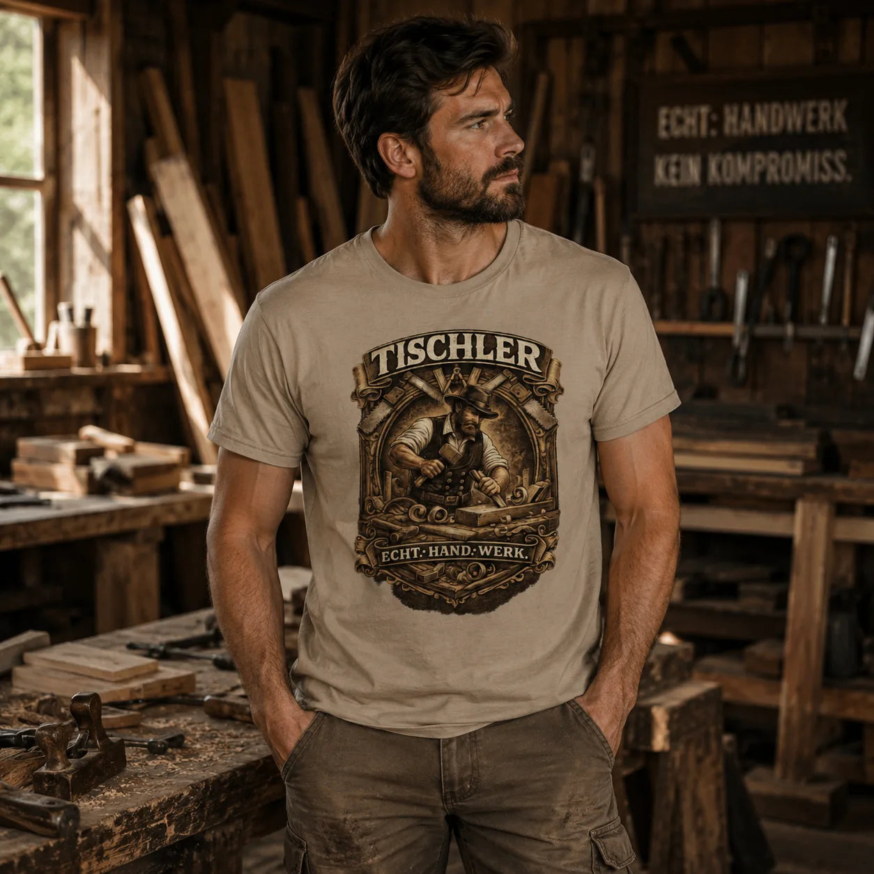 Tischler Vintage Badge Shirt – ZunftStyle Special Edition
