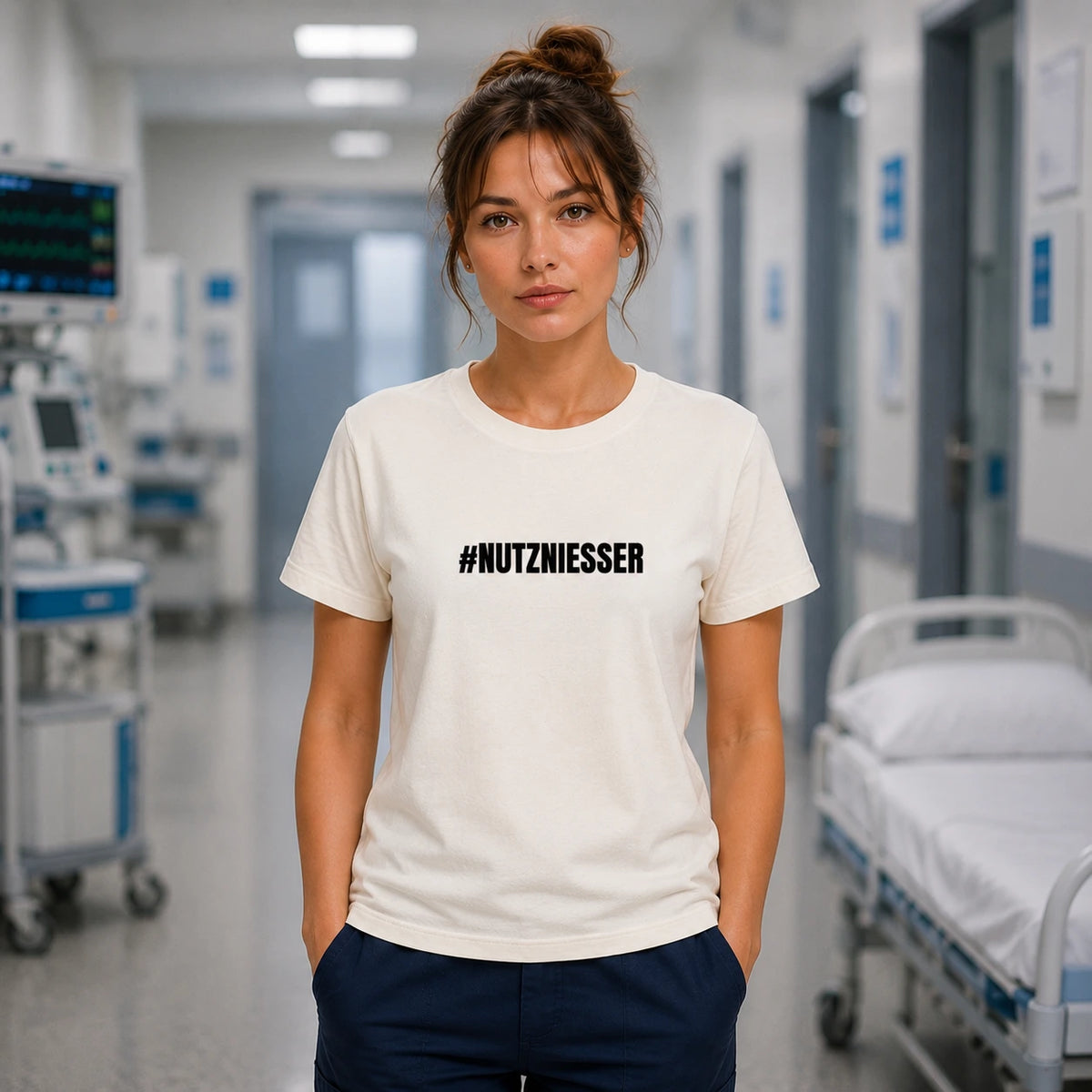 #NUTZNIESSER-Herz für Pflege Damen T-Shirt