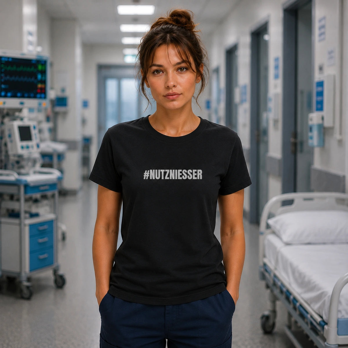 #NUTZNIESSER-Herz für Pflege Damen T-Shirt