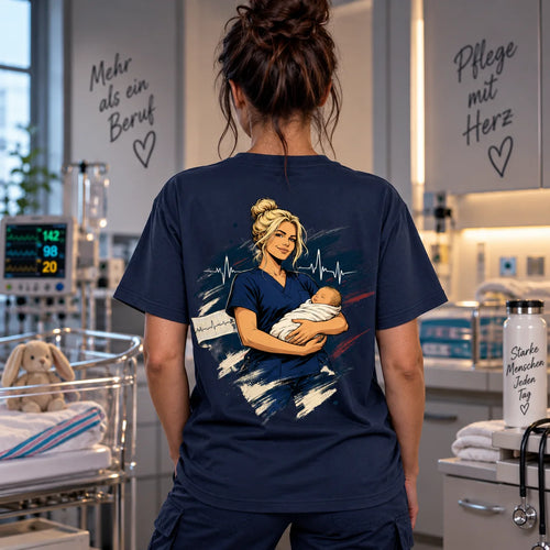 #NUTZNIESSER Hebamme T-Shirt – Mit Herz fürs neue Leben