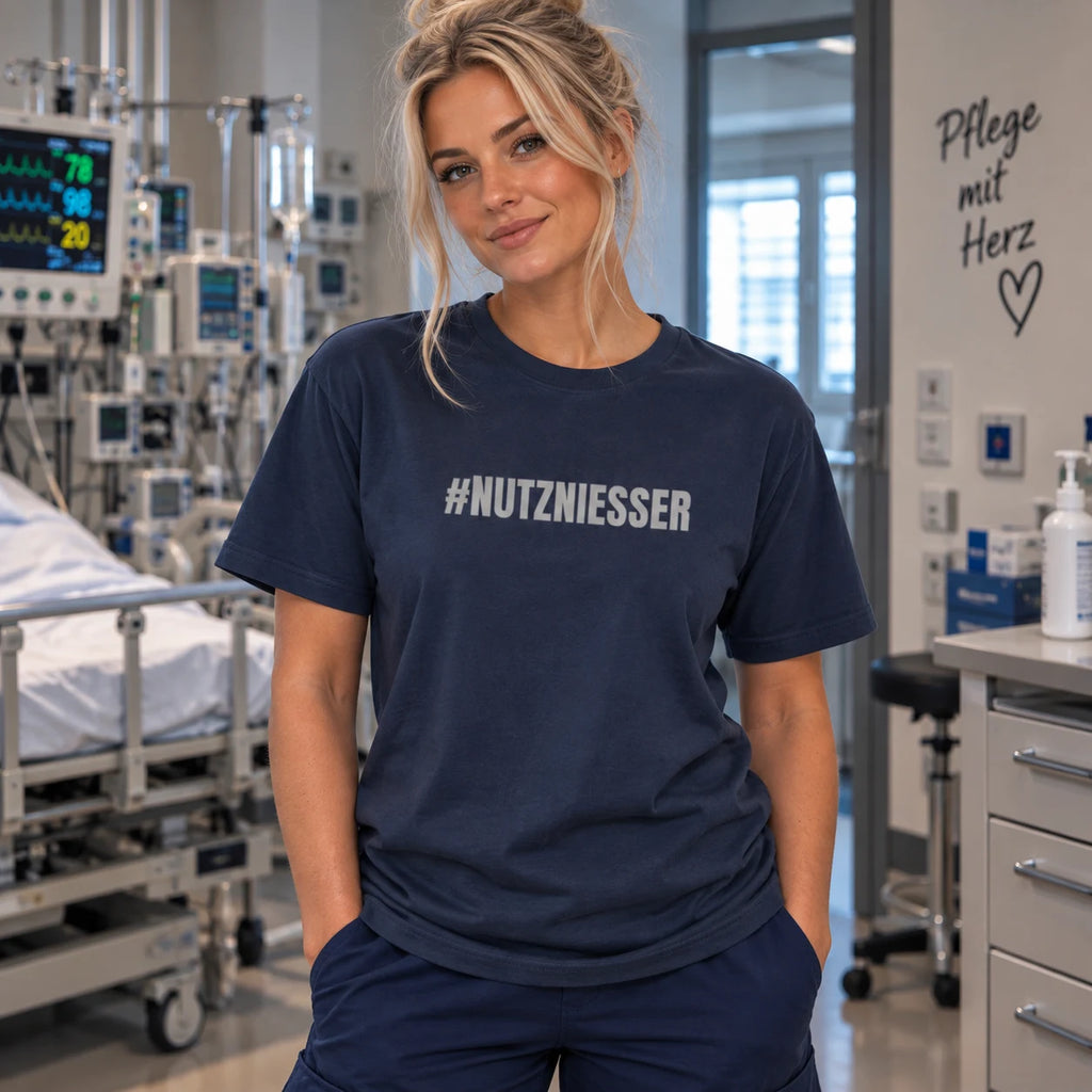 #NUTZNIESSER Hebamme T-Shirt – Mit Herz fürs neue Leben