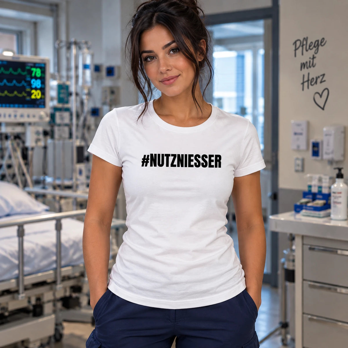 #NUTZNIESSER – Pflege Damen T-Shirt