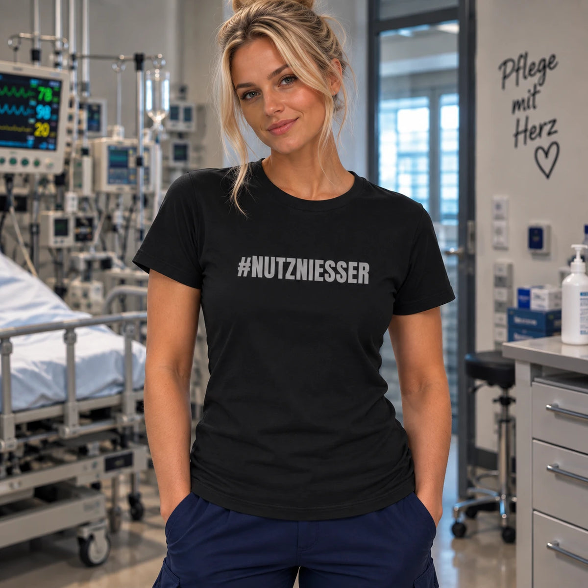 #NUTZNIESSER – Pflege Damen T-Shirt