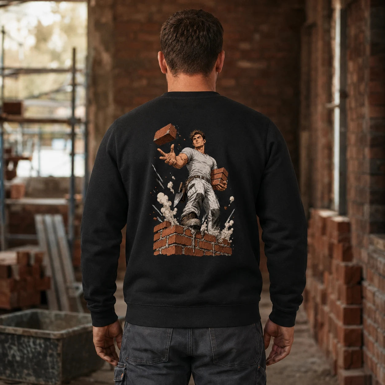 Maurer Sweatshirt – Stein für Stein