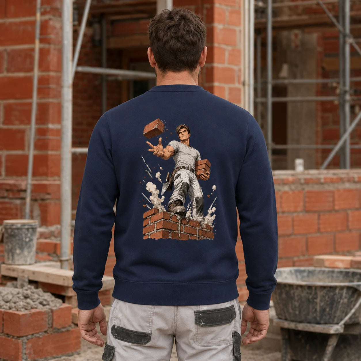 Maurer Sweatshirt – Stein für Stein