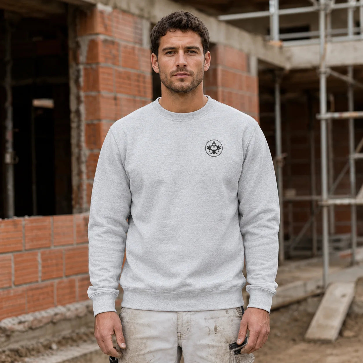 Maurer Sweatshirt – Stein für Stein