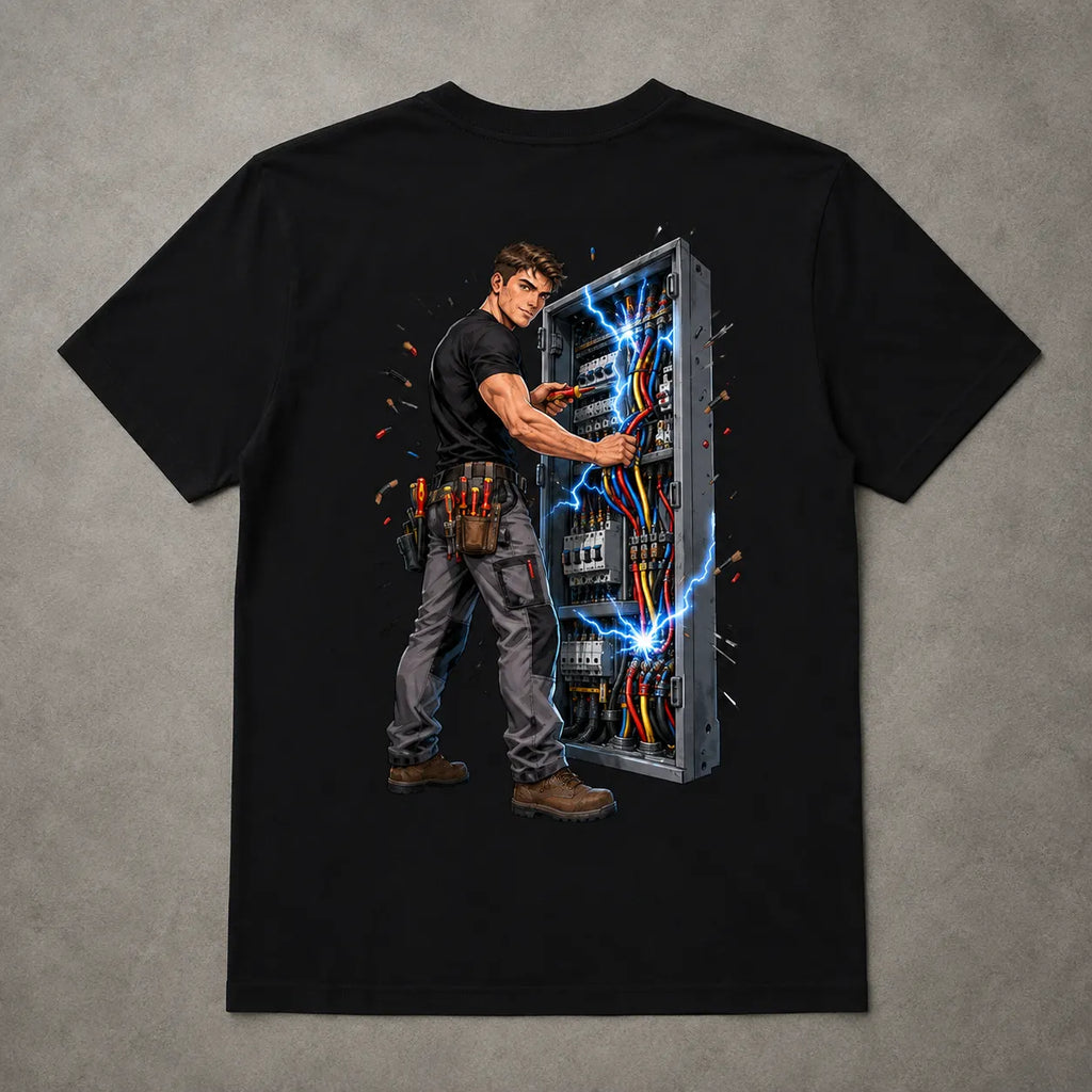 Elektriker Manga Shirt – Zunft Streetwear Herren