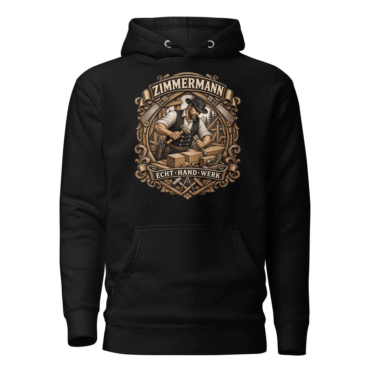 Zimmermann Vintage Badge Hoodie – ZunftStyle Special Edition
