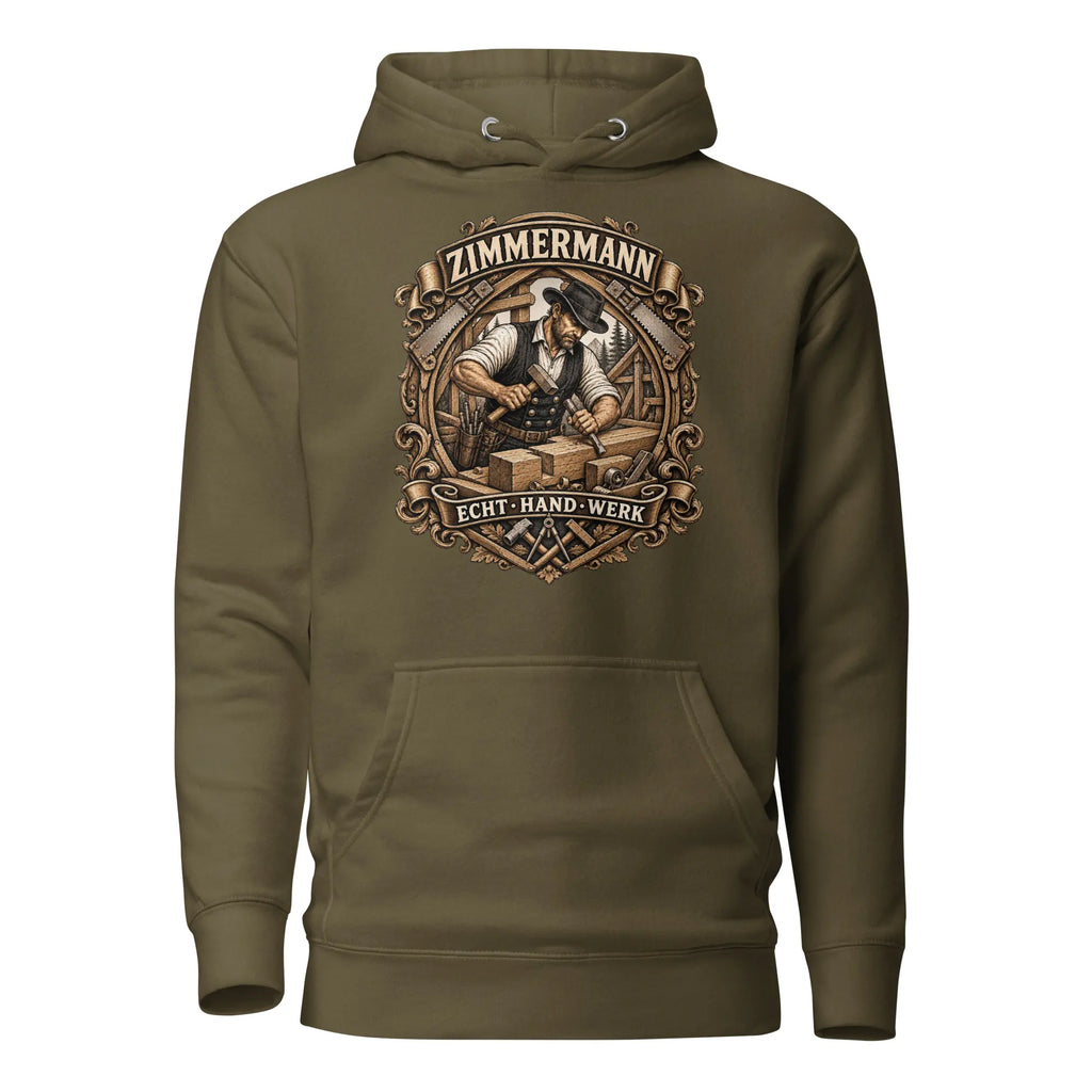 Zimmermann Vintage Badge Hoodie – ZunftStyle Special Edition